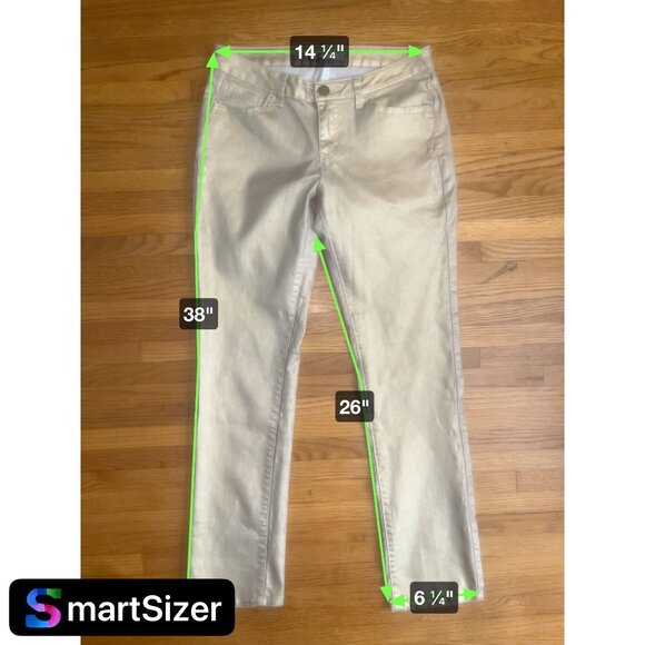 Jennifer Lopez Metallic Gold Glitter Reflective Straight-Leg Pants Size 8 - Picture 6 of 16